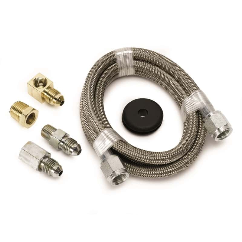 AutoMeter — Autometer #4 Braided SS Line (-4AN) 4ft 3/16in ID Fittings
Hose Ptfe Sst 4 -4 - view 1