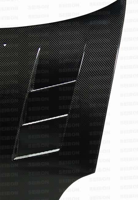 Seibon — Seibon 03-05 Dodge SRT-4 TS Style Carbon Fiber Hood - view 5