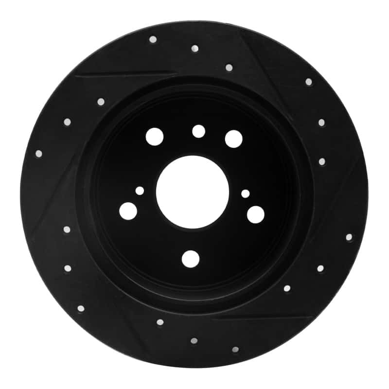 R1 Concepts — R1 07-12 Lexus ES350 Rear Left Drilled & Slotted Black Brake Rotor
R1 Brake Rotor Drill - view 5