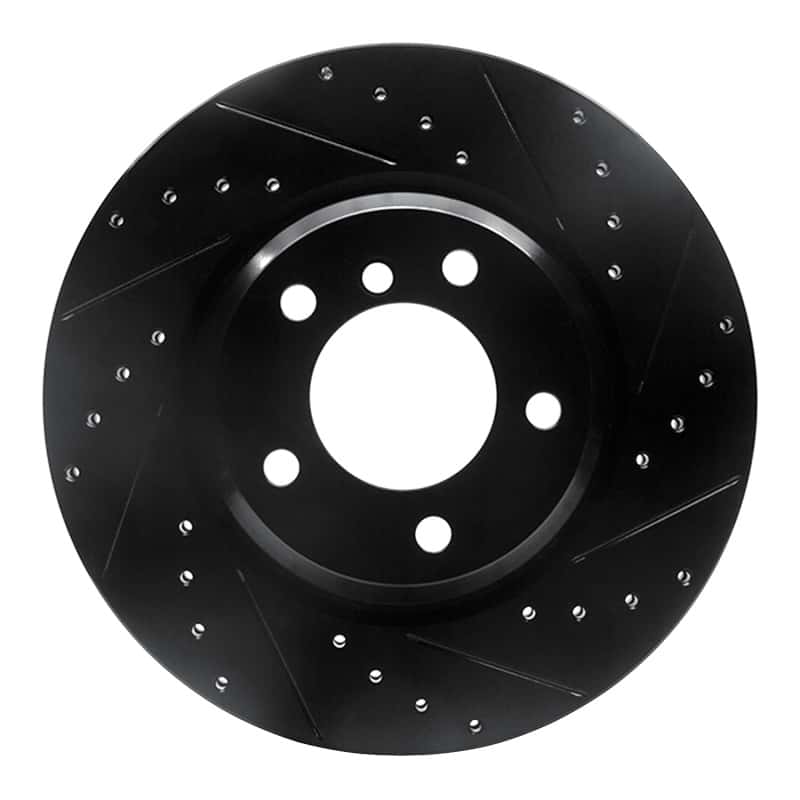 R1 Concepts — R1 06-12 BMW 330XI Front Right Drilled & Slotted Black Brake Rotor
R1 Brake Rotor Drill - view 1