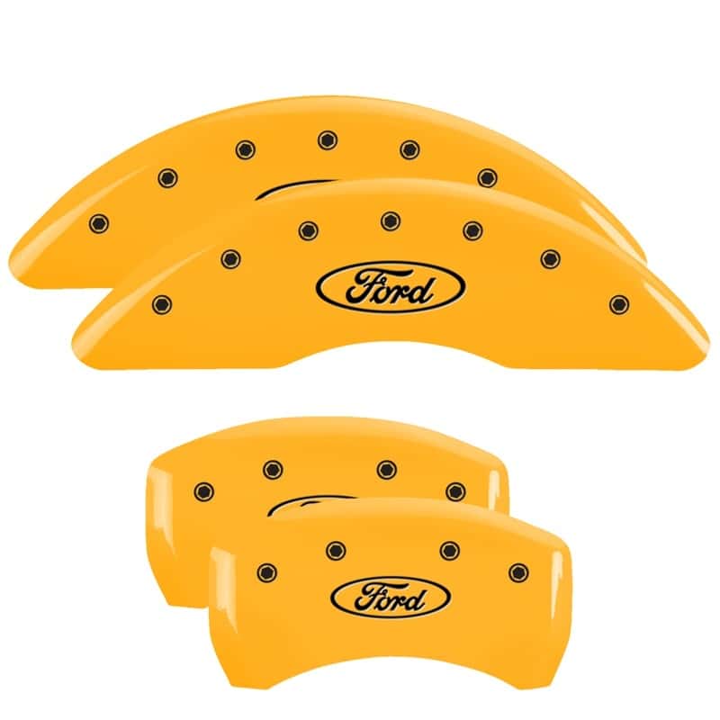 MGP — MGP 4 Caliper Covers Engraved Front & Rear Oval Logo/Ford Yellow Finish Black Char 21-22 Ford Edge
Caliper Covers - view 1