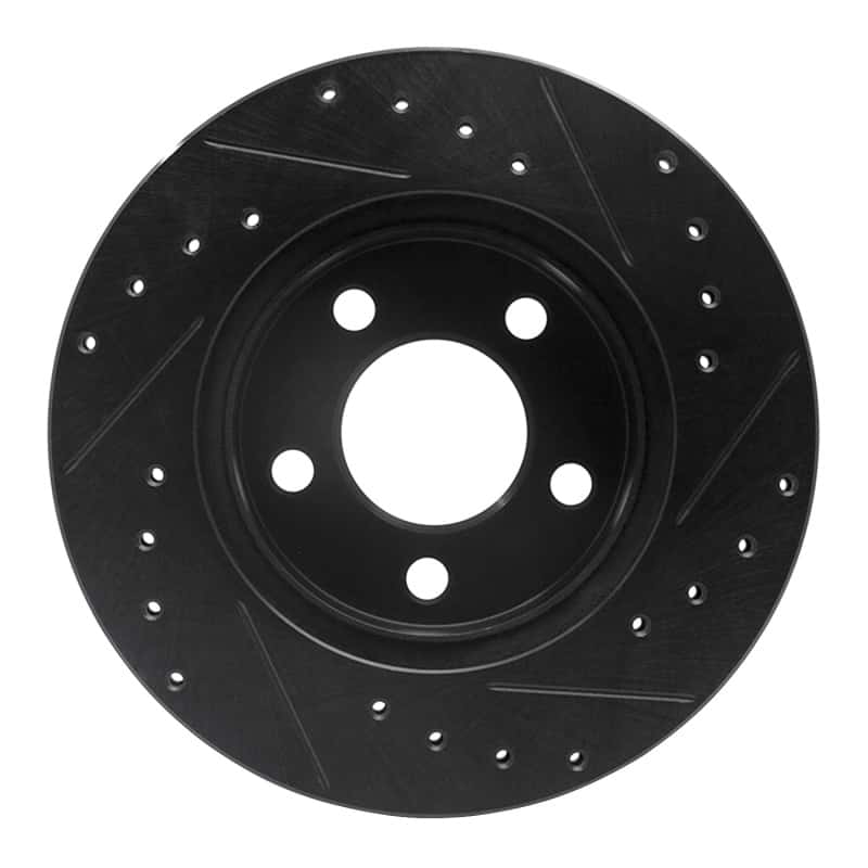 R1 Concepts — R1 95-02 Ford Ranger (USA/Canada) Front Left Drilled & Slotted Black Brake Rotor
R1 Brake Rotor Drill - view 5