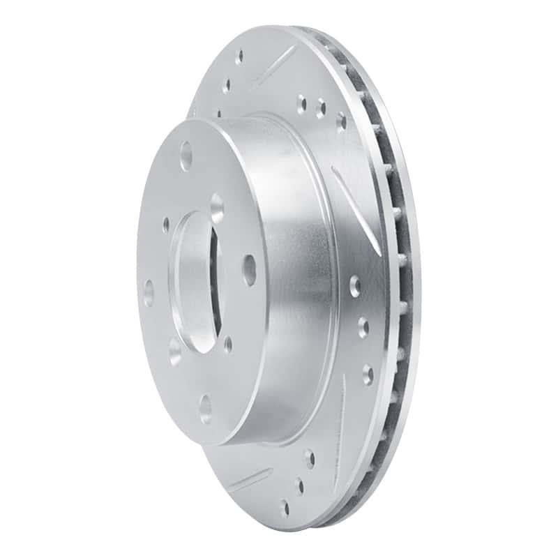 R1 Concepts — R1 89-01 Chevrolet Metro Front Left Drilled & Slotted Silver Brake Rotor
R1 Brake Rotor Drill - view 2