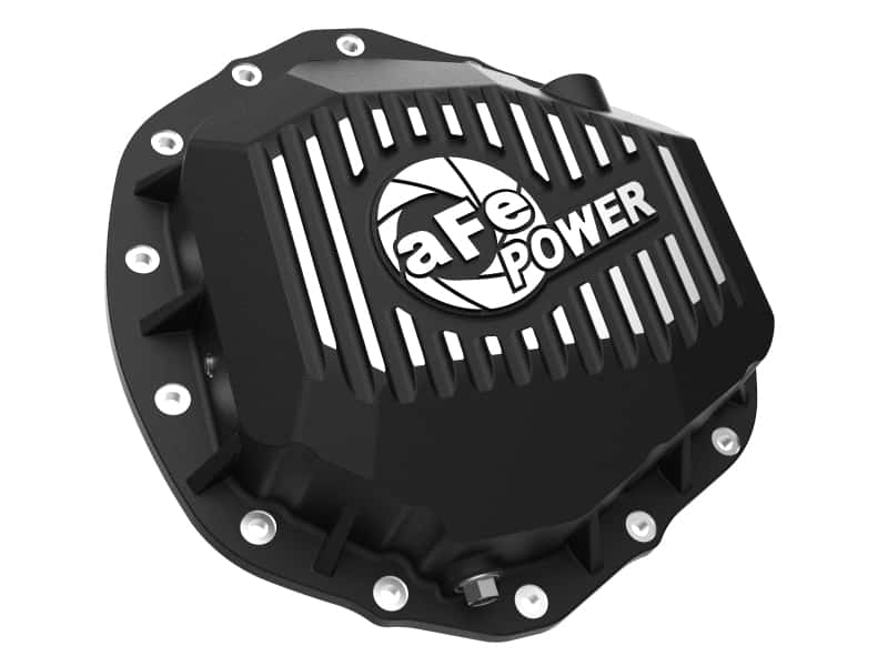 aFe — aFe 2020 Chevrolet Silverado 2500 HD Rear Differential Cover Black ; Pro Series w/ Machined Fins
Differential Cover - view 2