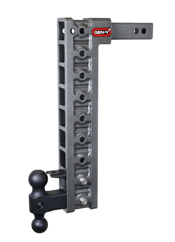 GEN-Y Hitch — Gen-Y Mega Duty 2in Shank 20in Drop 10K Hitch w/Dual-Ball/Pintle Lock/Stabilizer Kit
Drop Hitch - view 3
