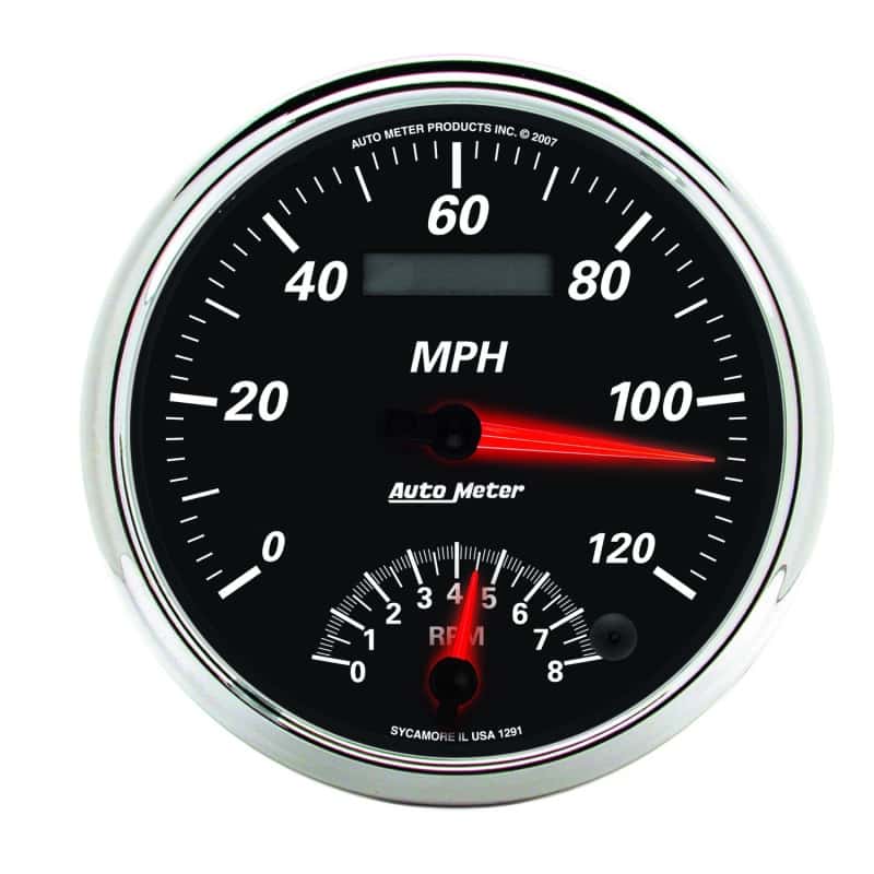 AutoMeter — Autometer Designer Black II 5in 120 MPH & 8k RPM In-Dash Tach/Speedo
GA 5" RPM/SPD DBII - view 3