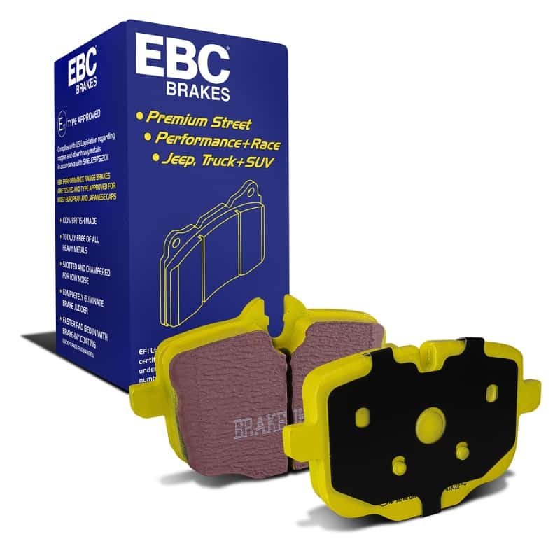 EBC — EBC 2021+ BMW M3/M4 3.0TT (G80/G82/G83) Yellowstuff Rear Brake Pads
EBC 12+ BMW M5 4.4 Twin Turbo (F10) Yellowstuff Rear Brake Pads
Disc Brake Pad - view 2