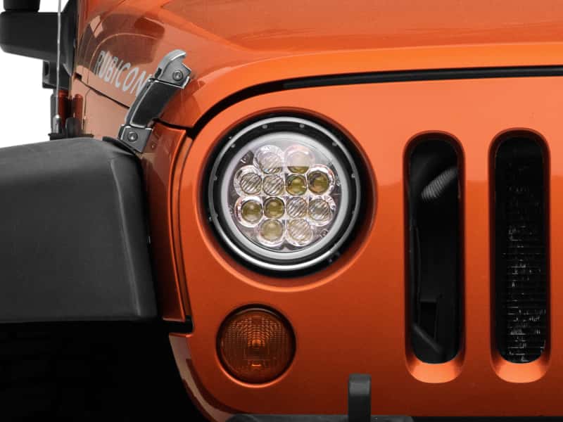 Raxiom — Raxiom 97-18 Jeep Wrangler TJ/JK Axial Spider LED Headlight w/ Amber DRL- Chrome Hsng (Clear Lens)
Headlights - view 10