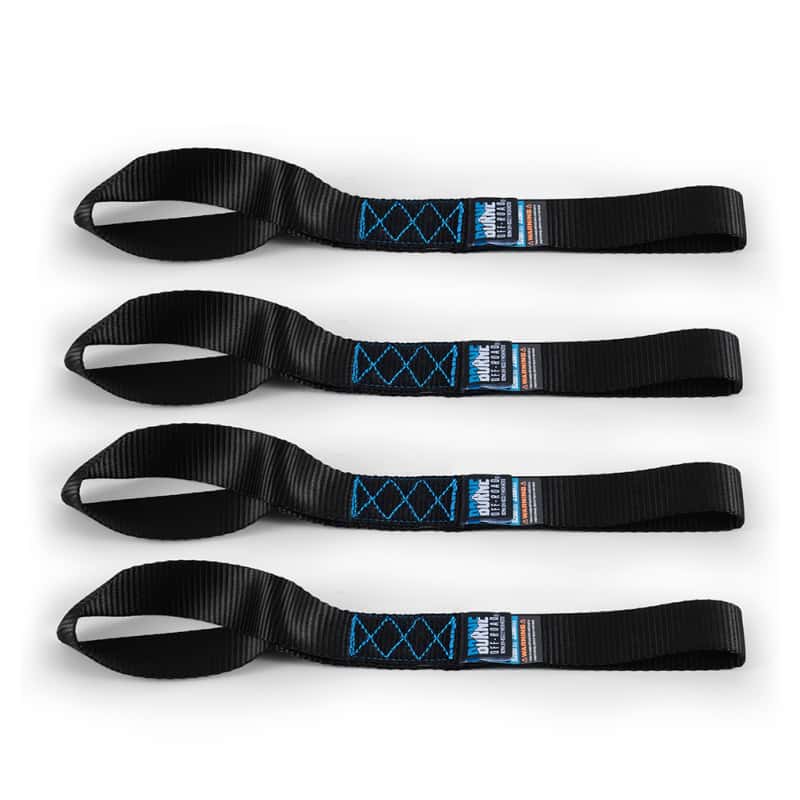 Borne Off-Road — Borne Off-Road Heavy-Duty Ratchet Tie-Down Kit (4-Pack) - Black - view 3