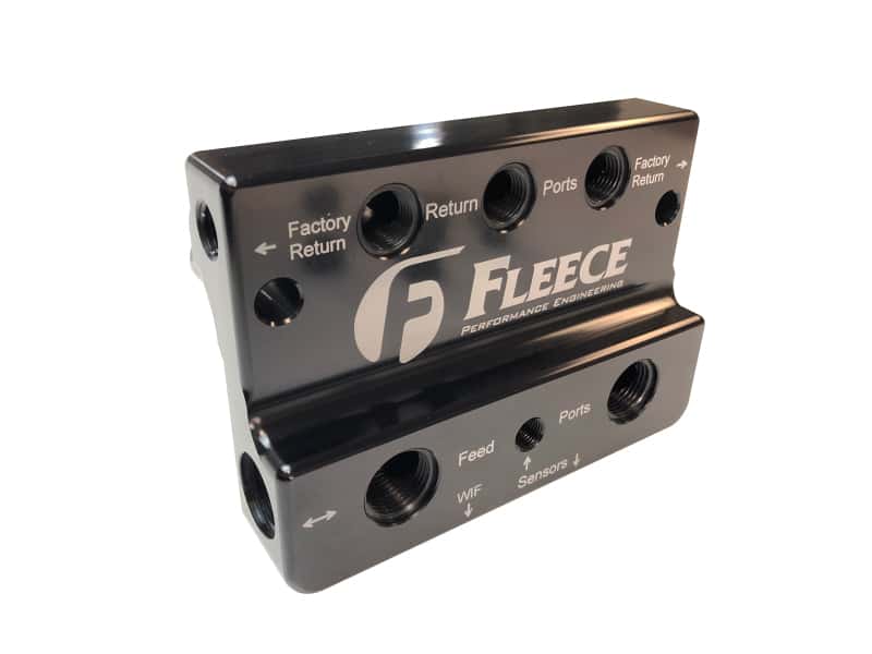 Fleece Performance — Fleece Performance 10-12 Dodge 6.7L Cummins 4th Gen Fuel Distribution Block
Fuel Ln Junc. Block - view 5