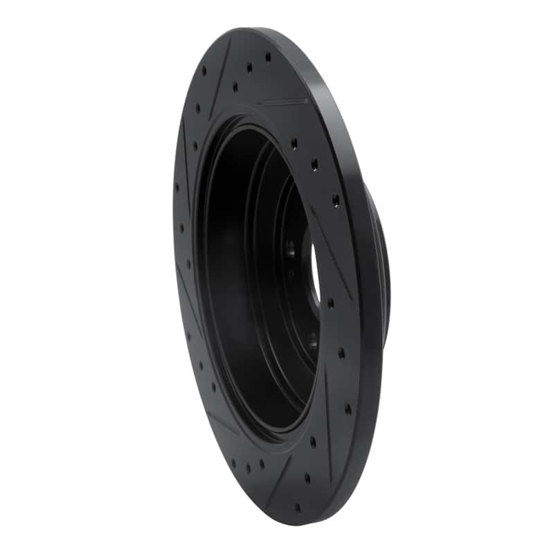 R1 Concepts — R1 10-16 Hyundai Genesis Coupe Rear Right Drilled & Slotted Black Brake Rotor
R1 Brake Rotor Drill - view 4
