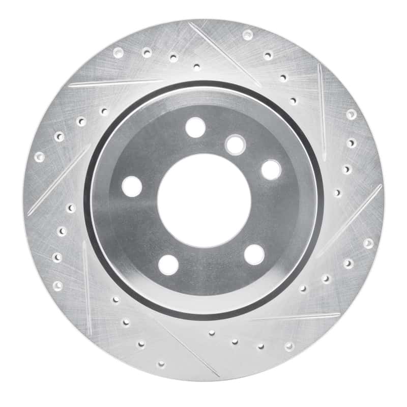 R1 Concepts — R1 06-10 BMW 535XI Rear Right Drilled & Slotted Silver Brake Rotor
R1 Brake Rotor Drill - view 1