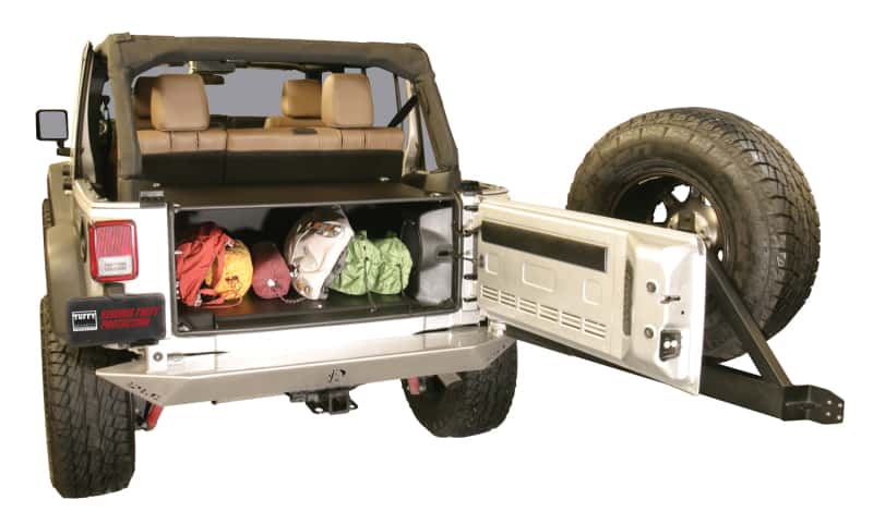 Tuffy Products — Tuffy Jk Unlimited Tailgate Enclosure- Black For 2011+
Cargo Enclosure - view 3