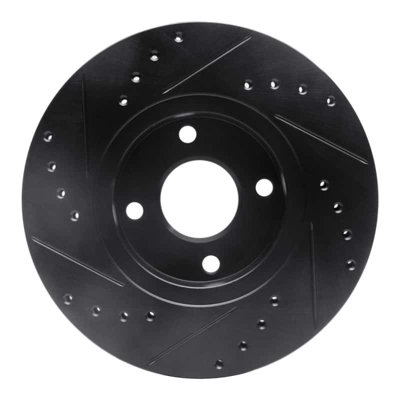 R1 Concepts — R1 98-04 Ford Contour Front Right Drilled & Slotted Black Brake Rotor
R1 Brake Rotor Drill - view 5