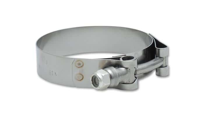 Vibrant — Vibrant SS T-Bolt Clamps Pack of 2 Size Range: 2.27in to 2.63in O.D. For use with 2in I.D. couplings
TBoltClmp2.27"-2.63"
2.27"-2.63"TBoltClmp
Hose Clamp - view 4