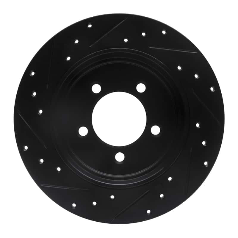 R1 Concepts — R1 02-10 Ford Explorer Rear Right Drilled & Slotted Black Brake Rotor
R1 Brake Rotor Drill - view 5