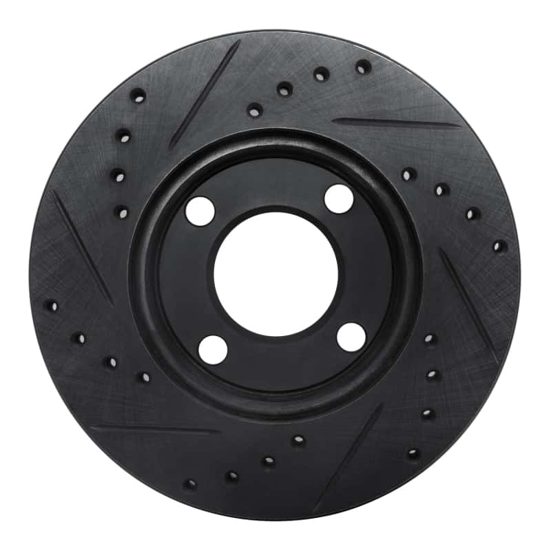 R1 Concepts — R1 84-87 Audi Coupe Front Right Drilled & Slotted Black Brake Rotor
R1 Brake Rotor Drill - view 5