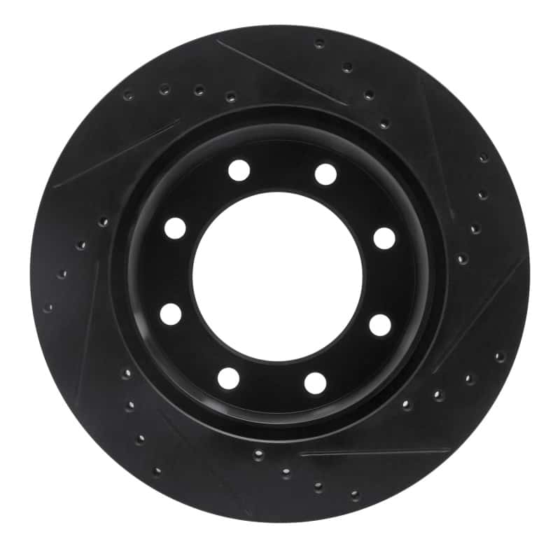 R1 Concepts — R1 05-12 Ford F-250 4WD (Super Duty) Rear Left Drilled & Slotted Black Brake Rotor
R1 Brake Rotor Drill - view 5