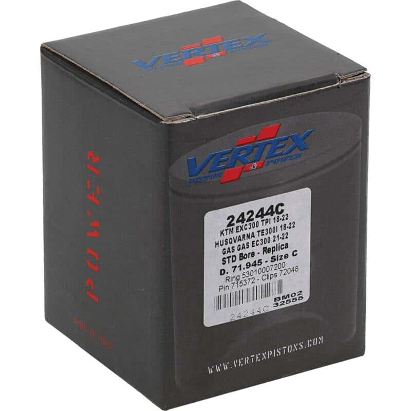 Vertex Pistons — Vertex Piston 2024 KTM 300 EXC 300cc Cast Replica Piston Kit - view 5