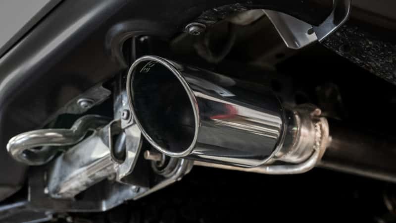 Borla — Borla 21-23 Ford Raptor 3in Tail Pipe Kit 4.5in Tip - Black Chrome - view 2