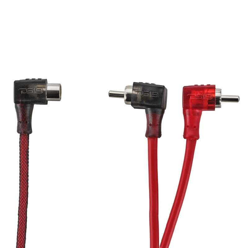 DS18 — DS18 Level 2 RCA Wire Y Connector 1 Female to 2 Males Smart 90-Degree Connectors - view 2