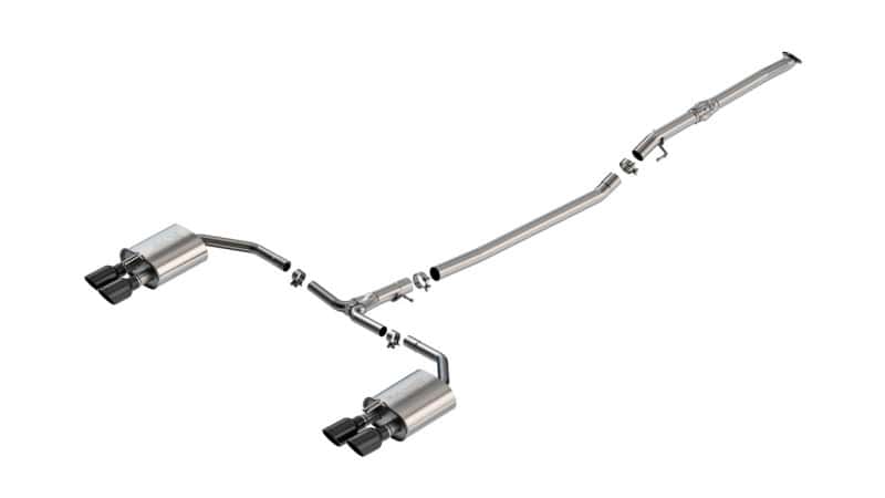 Borla — Borla 2025 Kia K5 GT 2.5L 4 Cyl S-type Cat-Back Exhaust w/ 3.5in Black Chrome Tips
Cat-Back System - view 1