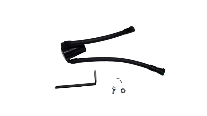 J&L — J&L 23-25 Ford F-150 Raptor R Oil Separator 3.0 Passenger Side - Black Anodized
Oil Separator - view 1