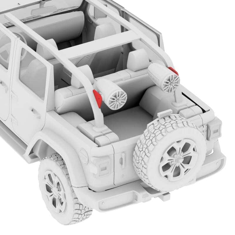 DS18 — DS18 Jeep JLU Tower Speaker Mounting Bracket For Jeep Roll Cages For NXL-X Towers - view 4