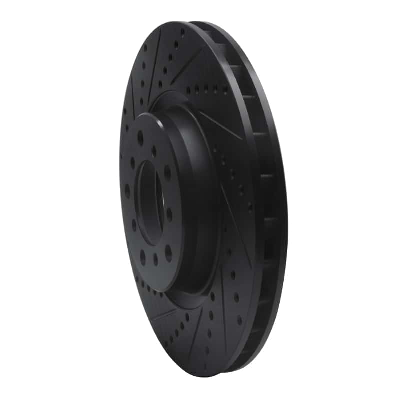R1 Concepts — R1 01-06 BMW M3 Right Front Drilled & Slotted Black Brake Rotor
R1 Brake Rotor Drill - view 2