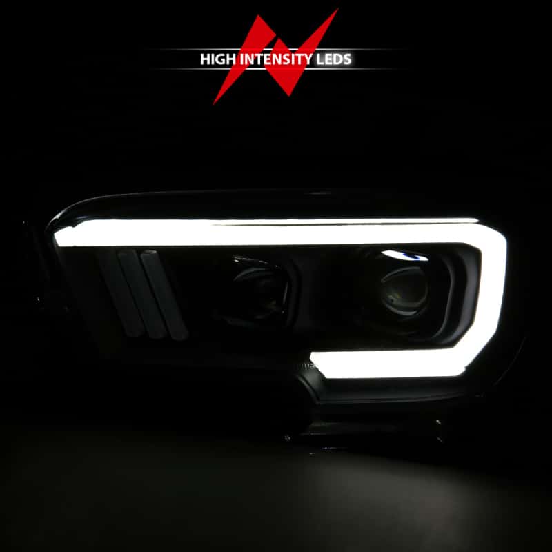ANZO — ANZO 2016-2017 Toyota Tacoma Projector Headlights w/ Plank Style Switchback Black w/ Amber
Projector Headlights
Head Light Set - view 15