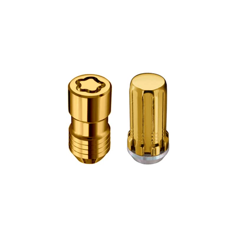 McGard — McGard SplineDrive Tuner 8 Lug Install Kit w/Locks & Tool (Cone) M14X1.5 / 1in. Hex - Gold - view 2
