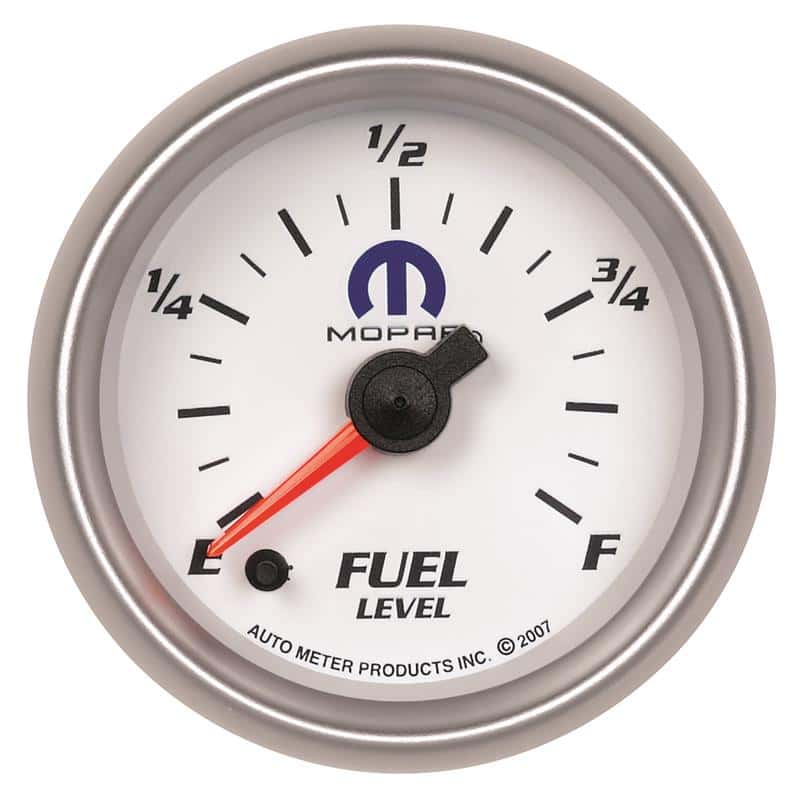 AutoMeter — AutoMeter Gauge Fuel Level 2-1/16in. 0-280 Ohm Programmable White Mopar
MOPAR #77060042, 2-1 - view 2