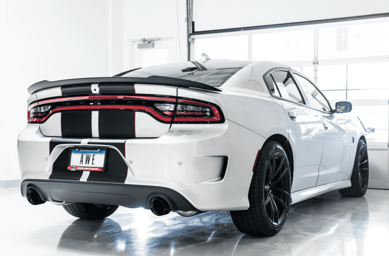 AWE Tuning — AWE Tuning 2015+ Dodge Charger 6.4L/6.2L Non-Resonated Touring Edition Exhaust - Diamond Blk Tips
Touring Exhaust - view 5
