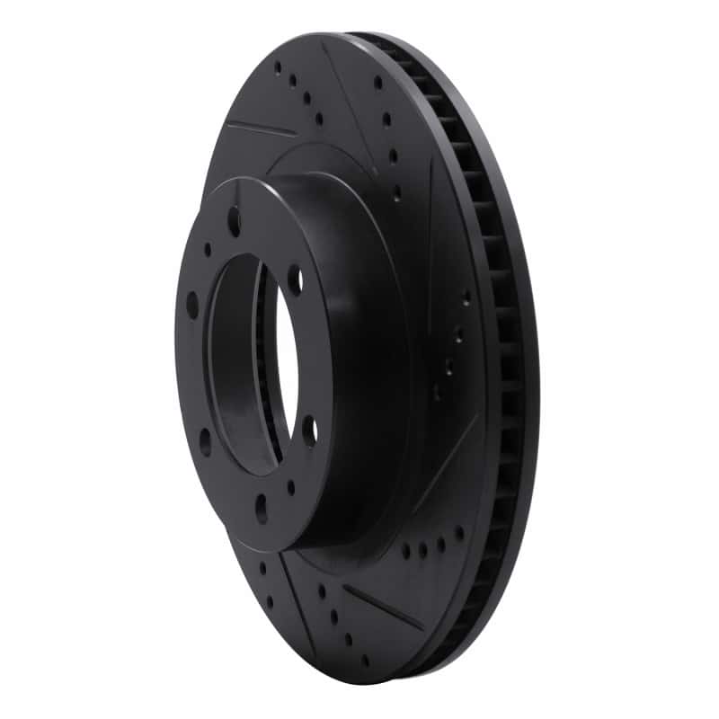 DFC — DFC 03-23 Toyota Tacoma Front Right Drilled & Slotted Black Brake Rotor - view 2
