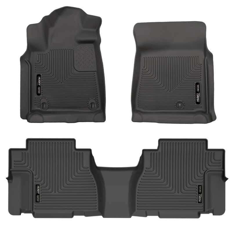 Husky Liners — Husky Liners 08-11 Toyota Sequoia WeatherBeater Front & 2nd Seat Floor Liners (Black)
Floor Liners - view 1