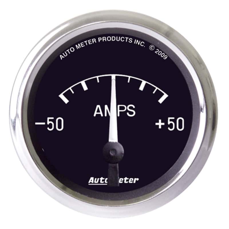 AutoMeter — AutoMeter Gauge Ammeter 2-1/16in. 50A Electric Cobra
GA 2" AMMTR 50A CBRA - view 1