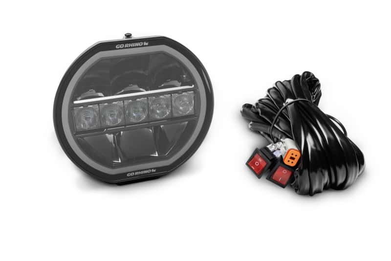 Go Rhino — Go Rhino Xplor Blackout Series Maxline LED Hi/Low Beam w/Multi DRL (Surface Mount) 7in. - Blk
BLKHi/LowW/MultiDRL - view 3