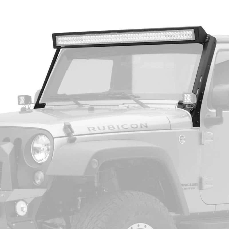 Go Rhino — Go Rhino 07-18 Jeep Wrangler JK WLF Windshield Light Mount Frame - 50in Light Bar
WLF 50 - view 1