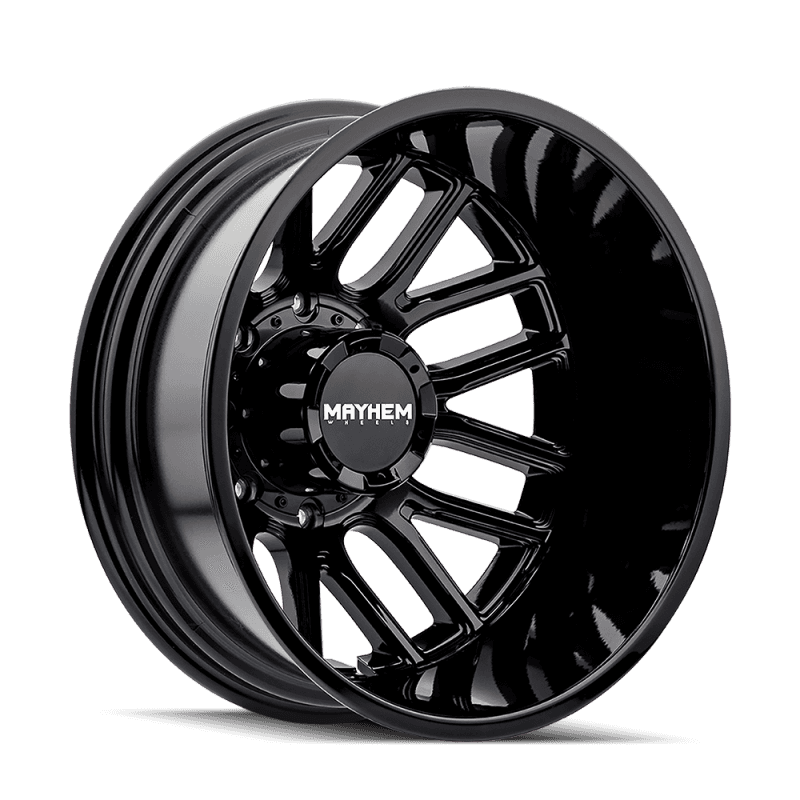 Mayhem — Mayhem 8107D Cogent Dually 20x8.25 / 8x210 BP/ -192mm Offset / 154.2mm Hub Gloss Black Wheel
MAYHEM 8107D - view 1