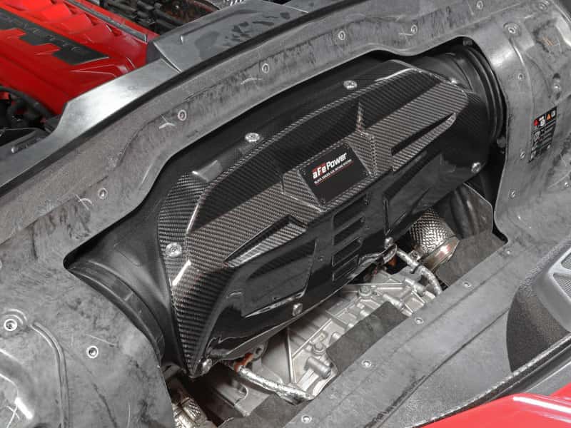 aFe — aFe Black Series Carbon Fiber Pro 5R Air Intake System 2020 Chevrolet Corvette C8 V8 6.2L
Black Series Intake - view 11