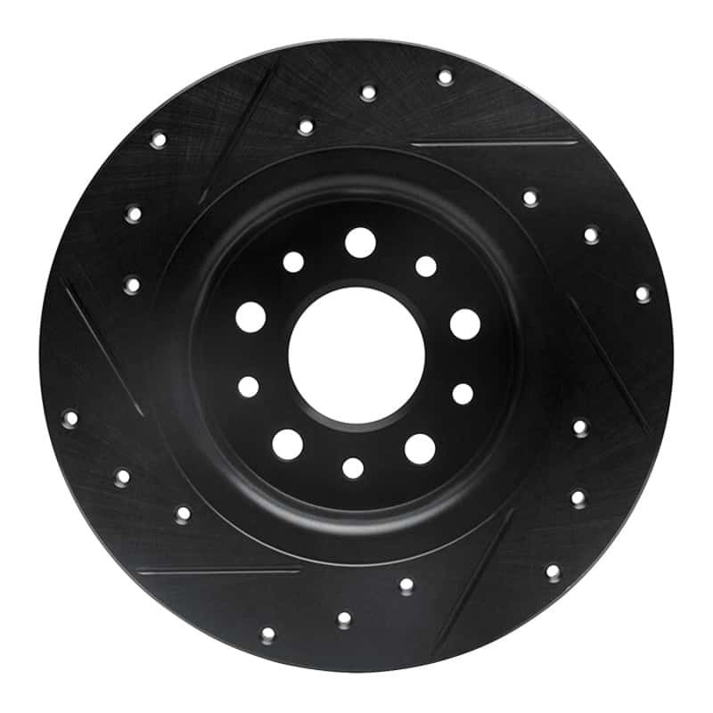 R1 Concepts — R1 14-19 Fiat 500L Rear Right Drilled & Slotted Black Brake Rotor
R1 Brake Rotor Drill - view 5