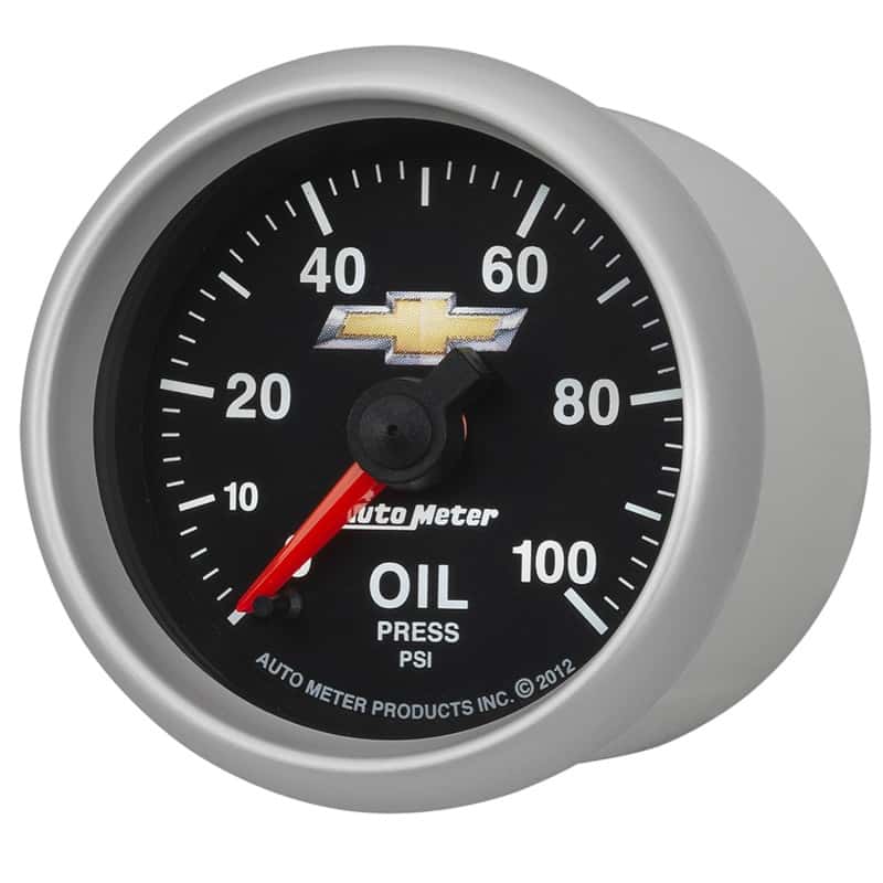 AutoMeter — AutoMeter Gauge Oil Press 2-1/16in. 100PSI Digital Stepper Motor Chevy Gold Bowtie
GA 2" OP 100PSI COPO - view 8