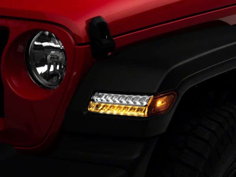 Raxiom — Raxiom 18-23 Jeep Wrangler JL Sport Axial Series Sequential LED Parking/Turn Signal Lights- Chrome
Lights - view 5