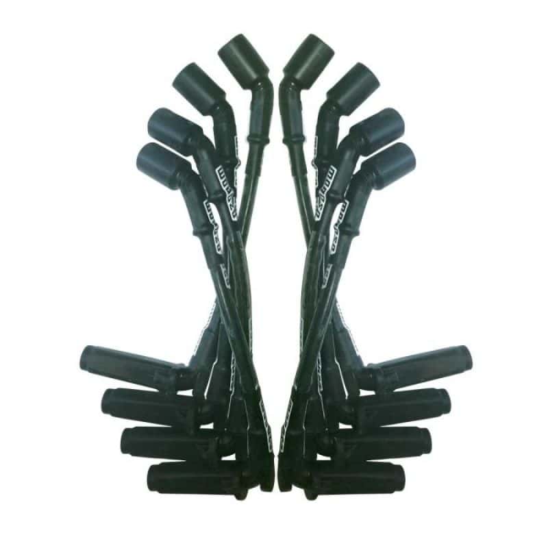 Moroso — Moroso GM LS 11in Long Coil On Plug 90 Deg Plug Sleeved Ultra Spark Plug Wire Set - Black - view 1