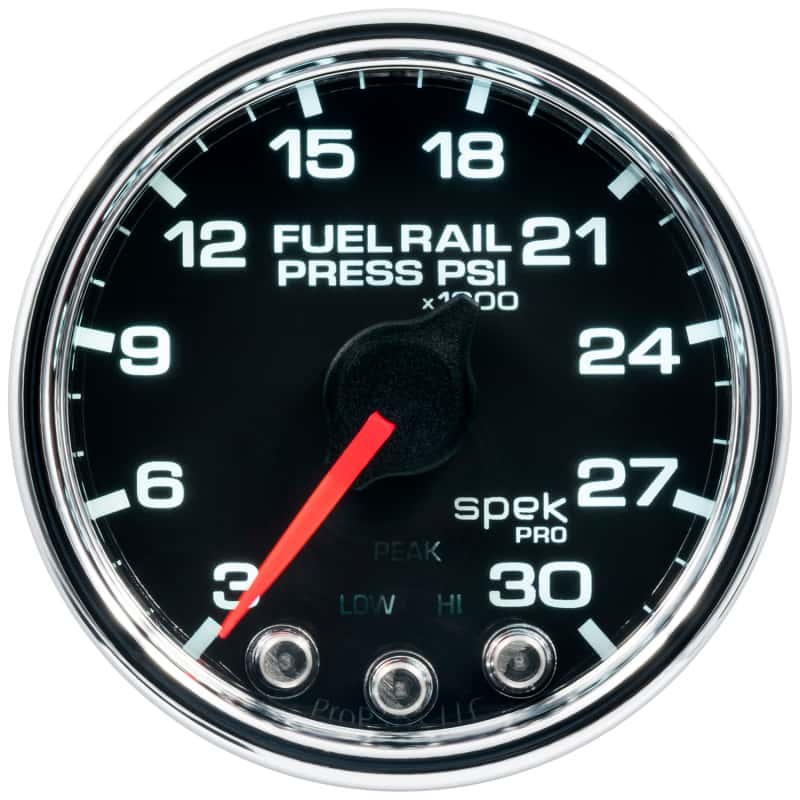 AutoMeter — Autometer Spek-Pro Gauge Rail Press 2 1/16in 30Kpsi Stepper Motor W/Peak & Warn Blk/Chrm
GA 2" RAILP BCC SPEK - view 2