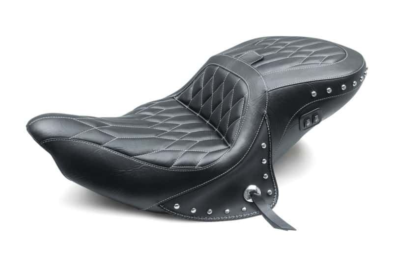 Mustang Motorcycle — Mustang 14-21 Indian Chieftain, Chief, Dark Horse, Roadmaster, Spfld Touring 1PC Seat - Black - view 1