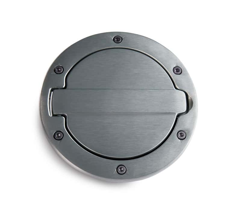 AMP Research — AMP Research 2007-2017 Jeep Wrangler JK 2/4 Door Fuel Door - Brushed - view 9