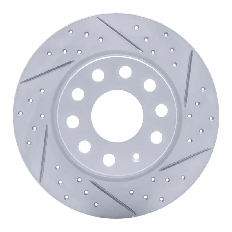 R1 Concepts — R1 17-25 Audi Q2 (Mexico) Rear Right Drilled & Slotted Geo-Carbon Rotor - view 1