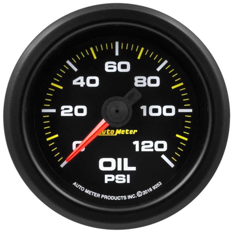 AutoMeter — Autometer Extreme Environment 2-1/16in 120psi Stepper Motor Oil Pressure Gauge w/ Warning Light
GA 2" OILP 100PSI EE - view 1