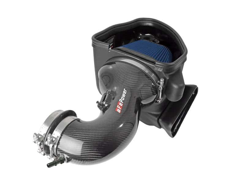 aFe — aFe 17-12 Chevrolet Camaro ZL1 (6.2L-V8) Track Series Carbon Fiber CAI System w/ Pro 5R Filters
Track Series Intake  - view 3